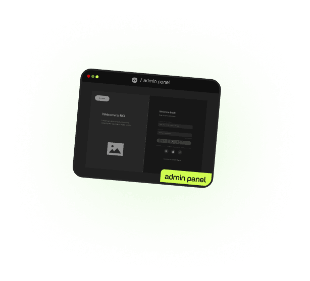 Landing page concept card